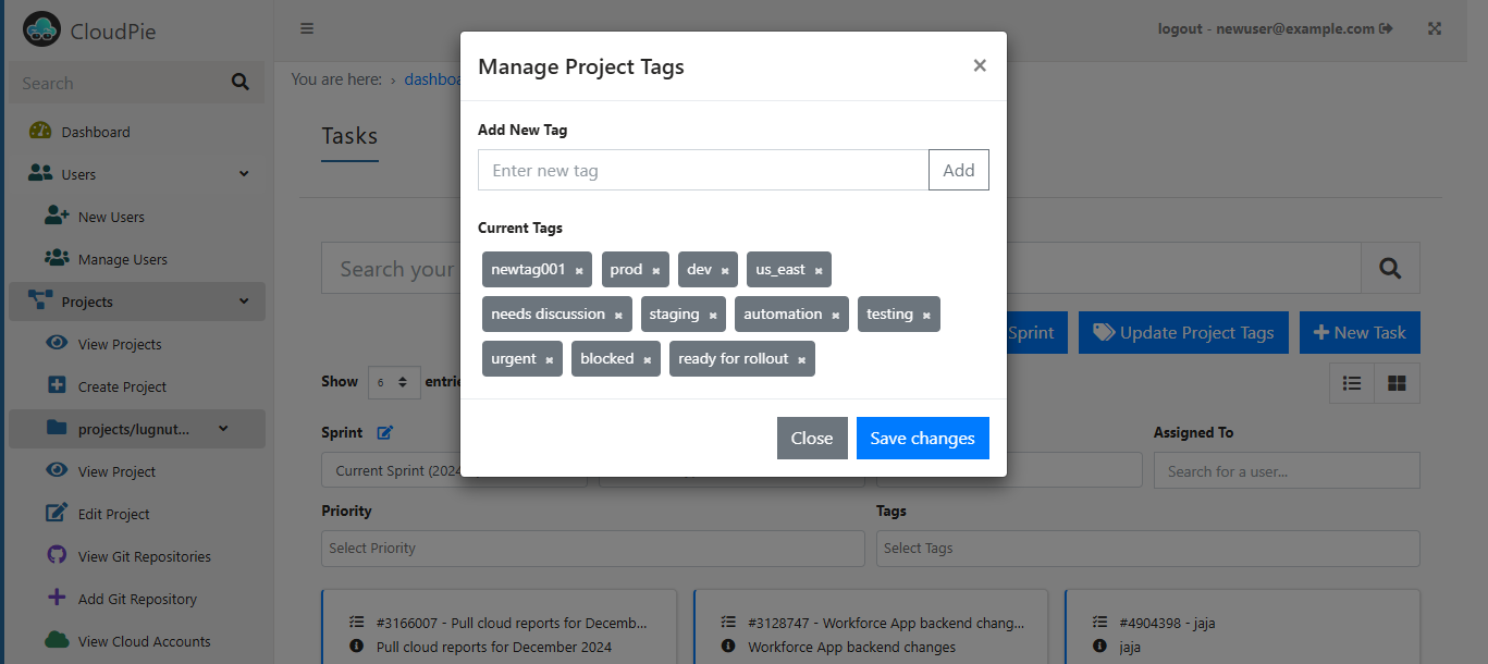Manage Tags